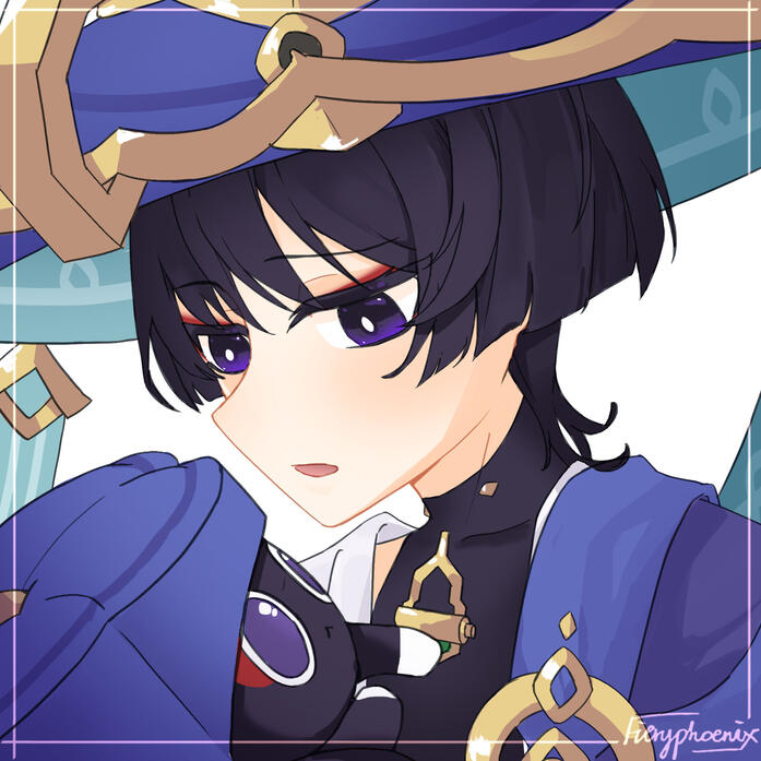 Bust character full rendered